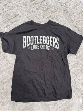 Luke Combs Men's Large Bootleggers Graphic Short Sleeve Tee Brown Music Concert